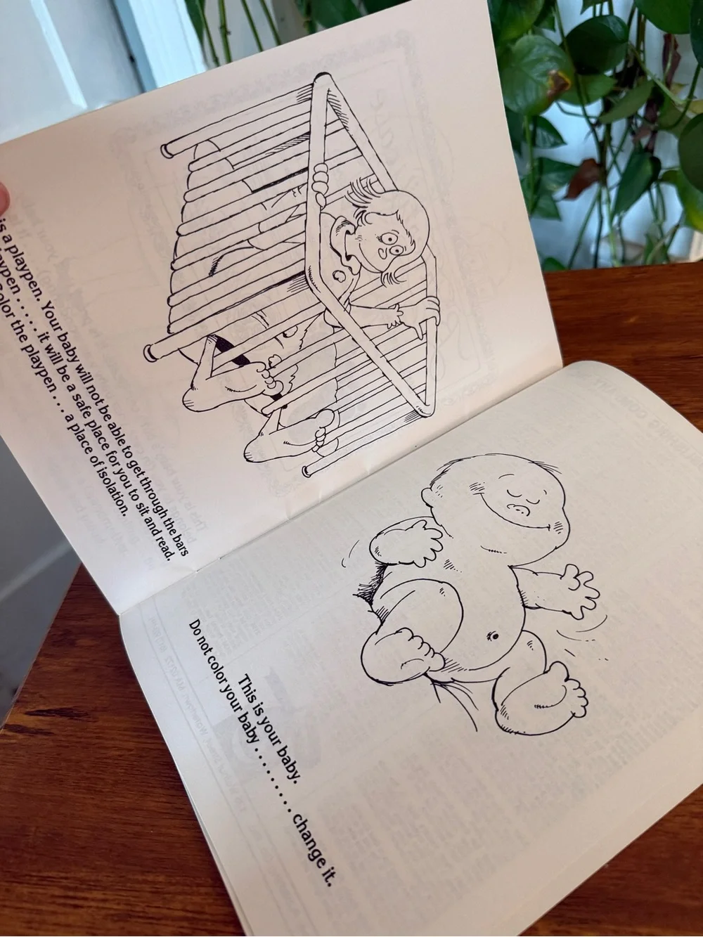 Pink & Yellow Coloring Book for Pregnant Mothers to Be vintage ivory tower